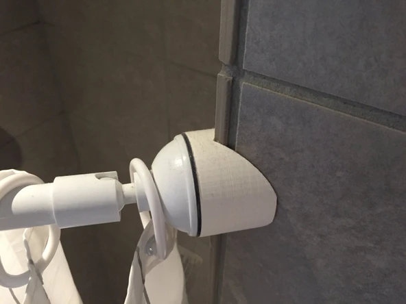 Byr3D 45 Derece Duş Perdesi Montajı T4256592 Sadece Plastik Aparattır - 2