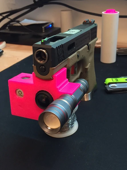 Byr3D We Airsoft Tabanca 'G Serisi' Kamera Montajı T2601189 Sadece Plastik Aparattır - 2