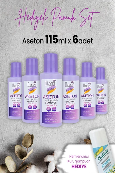 Lux Aseton 115 ml x 6 Adet ve Hediyeli ürün görseli