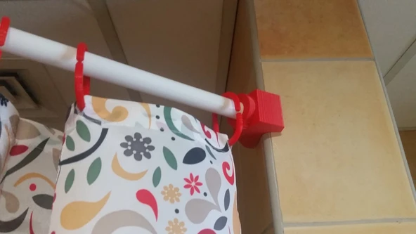 Byr3D Duş Perdesi Çubuğu Montajı T1036985 Sadece Plastik Aparattır