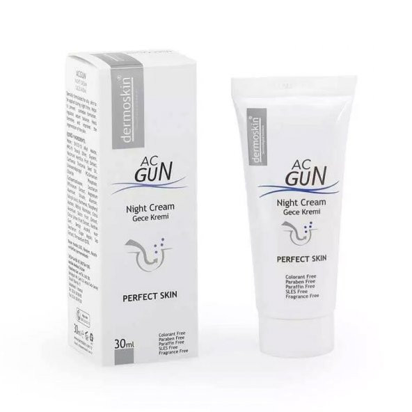 Dermoskin Acnegun Onarıcı Gece Kremi 35 gr