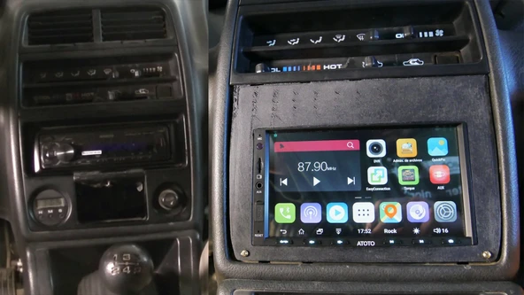 Byr3D Suzuki Vitara, Sidekick, Geo Tracker İçi̇n 2 Din Radyo Adaptörü T3781792 Sadece Plastik Aparattır - Resim 2