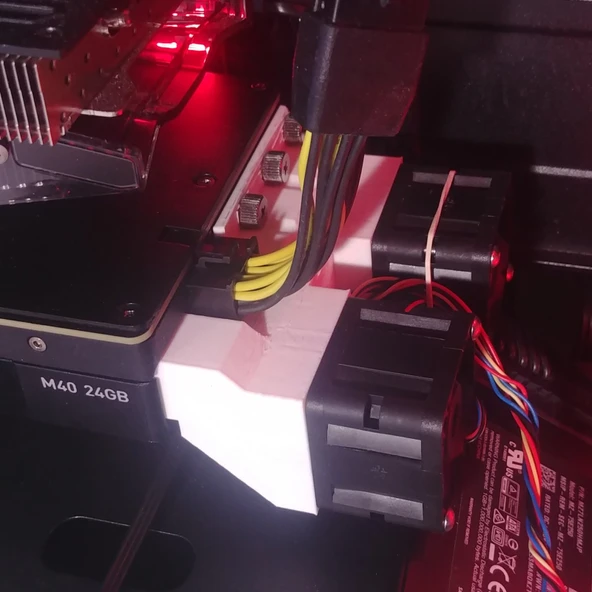 Byr3D Nvidia Tesla M40 Çift 36Mm Fan Montajı T4069723 Sadece Plastik Aparattır