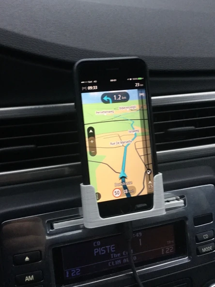 Byr3D Iphone 7 Için Deri Kılıflı Montaj Aparatı Volvo V70 Iii'e Uygundur T2016553 Sadece Plastik Aparattır