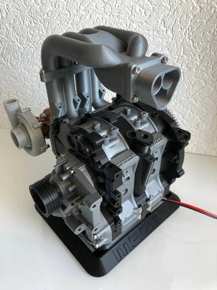 Byr3D Mazda Rx7 Wankel Rotary Motor 13B-Rew İçin Ekran Standı By Ericthepoolboy T4061827 Sadece Plastik Aparattır - 4