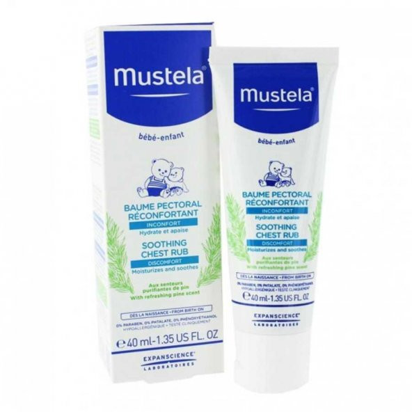 Mustela Soothing Chest Rub Yatıştırıcı Balsam 40 ml