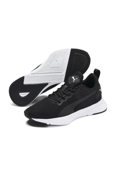 Puma Flyer Runner Jr 192928 01 Unisex Yürüyüş ve Koşu Ayakkabısı Siyah Beyaz 35,5-39 - 6