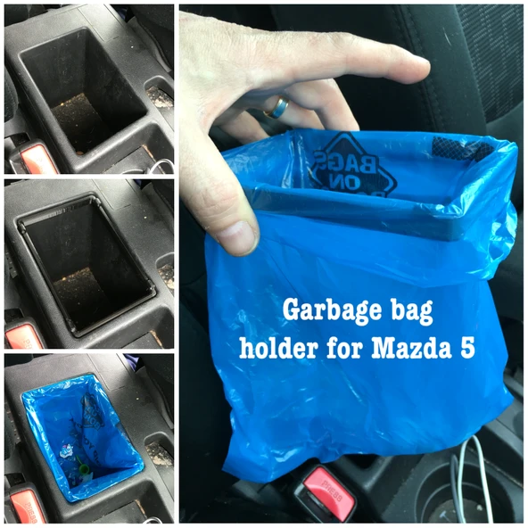 Byr3D Mazda 5 İçin Çöp Torbası Tutucusu T1480992 Sadece Plastik Aparattır