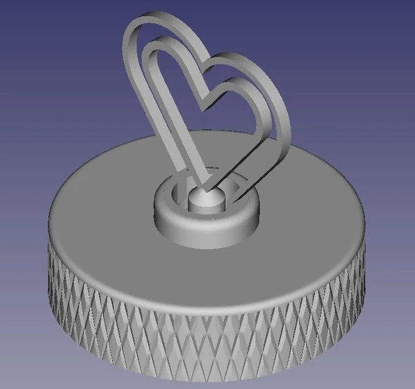 Byr3D Dönen Kalp Dekorasyonu T4545565 Sadece Plastik Aparattır ürün görseli 1