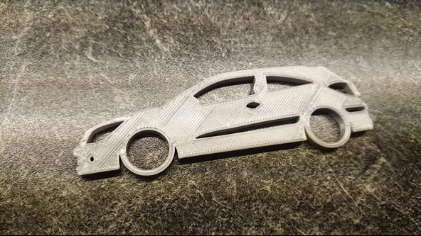 Byr3D Opel Vauxhall Holden Astra H Gtc Opc Vxr Anahtarlık T2504035 Sadece Plastik Aparattır - 1