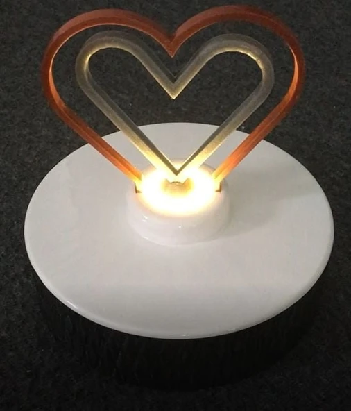 Byr3D Dönen Kalp Dekorasyonu T4545565 Sadece Plastik Aparattır - Resim 3