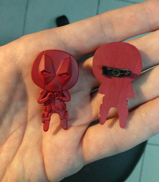 Byr3D Deadpool "Aşkı Hisset" Mıknatısı T4305679 Sadece Plastik Aparattır ürün görseli 1