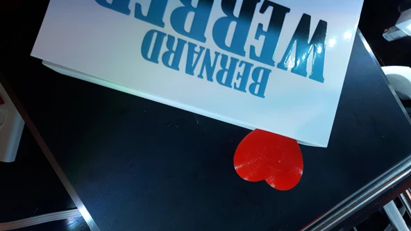Byr3D Kitap Işareti "Kalp" - Marque Sayfası Coeur T1241304 Sadece Plastik Aparattır