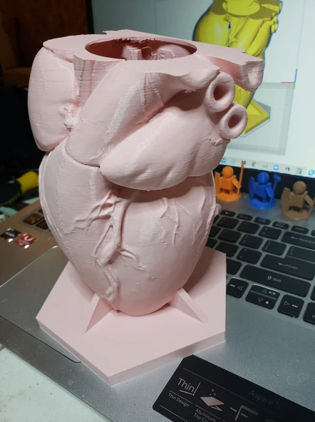 Byr3D Kalpli Bitki Saksısı / Sevgililer Günü Hediyesi T5234082 Sadece Plastik Aparattır - Resim 2