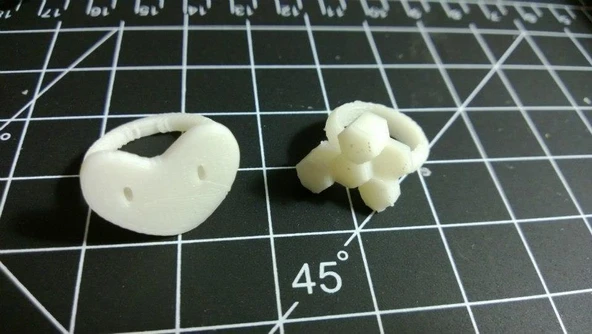 Byr3D Kalp Yüzük T42017 Sadece Plastik Aparattır - 1