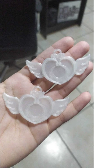 Byr3D Sevgililer Günü, Sailor Moon Kalp Kolye T5004202 Sadece Plastik Aparattır