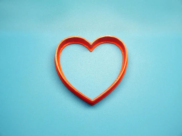 Byr3D Çerez Kurabiye Kesici «Kalp Mini» T3692987 Sadece Plastik Aparattır