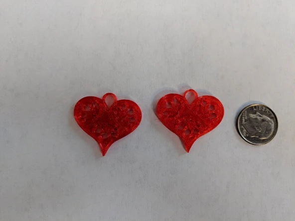 Byr3D Küpe Kalp T2154652 Sadece Plastik Aparattır