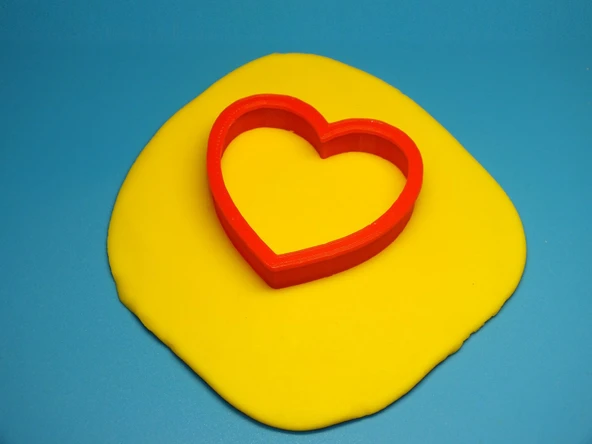 Byr3D Çerez Kurabiye Kesici «Kalp Mini» T3692987 Sadece Plastik Aparattır - 3