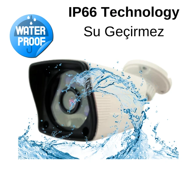 ARNA 1 İÇ 3 DIŞ 3.6 MM LENS 2MP 1080P 4 KAMERALI 500 GB HDD DAHİL GÜVENLİK SETİ - ST213500 - 2