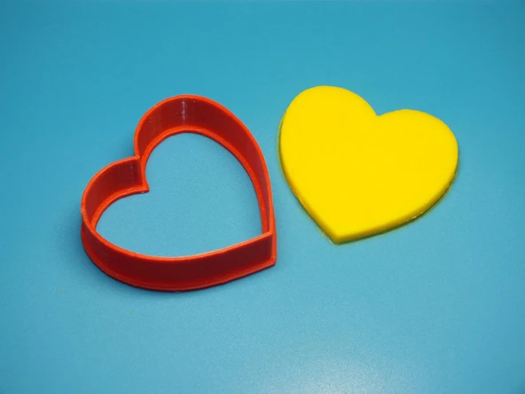 Byr3D Çerez Kurabiye Kesici «Kalp Mini» T3692987 Sadece Plastik Aparattır - 5