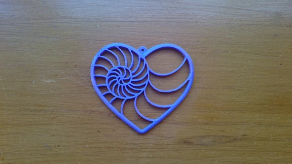 Byr3D Fibonacci Kalp Kabuğu T3376373 Sadece Plastik Aparattır