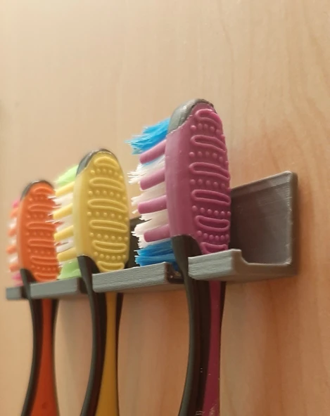 Byr3D Basit Duvara Monte Diş Fırçası Tutucu T4870654 Sadece Plastik Aparattır
