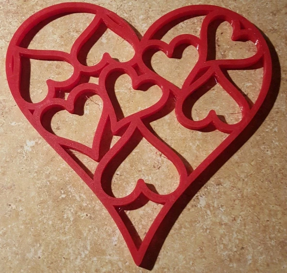 Byr3D Kalp Kolye T335158 Sadece Plastik Aparattır - 5