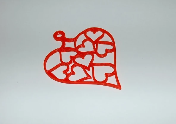Byr3D Kalp Şeklinde Kolye Mk 2 T371782 Sadece Plastik Aparattır - 5