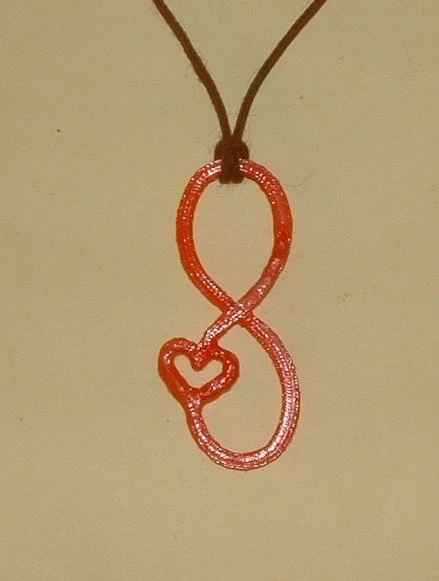 Byr3D Sevgililer Sonsuzluk Kolye T2784339 Sadece Plastik Aparattır