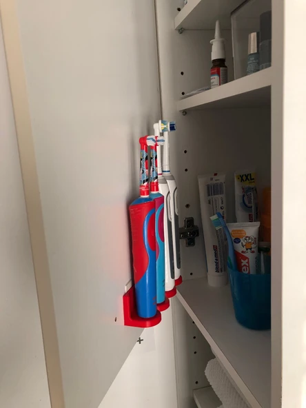 Byr3D Duvar Tutucusu - Kapı Tutucusu - Dolap Tutucusu T4262273 Sadece Plastik Aparattır - 2