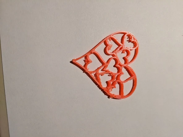 Byr3D Kalp Kolye T335158 Sadece Plastik Aparattır - 3