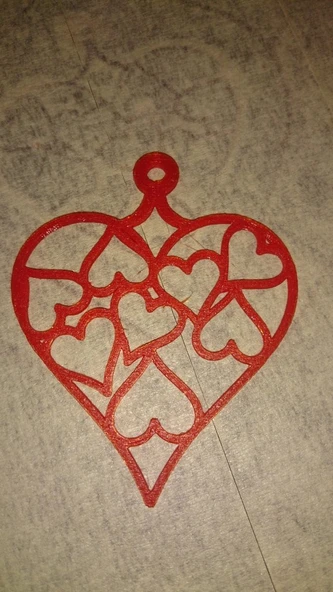 Byr3D Kalp Şeklinde Kolye Mk 2 T371782 Sadece Plastik Aparattır - 2