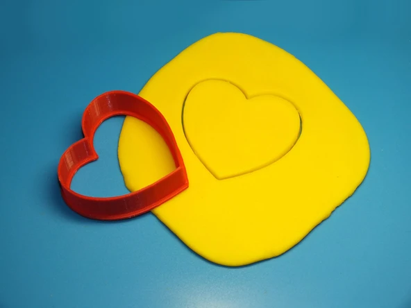 Byr3D Çerez Kurabiye Kesici «Kalp Mini» T3692987 Sadece Plastik Aparattır - 4