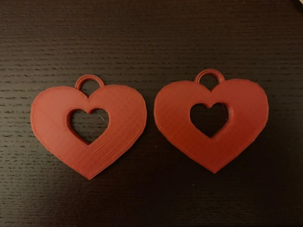 Byr3D Kalp Küpe T3363812 Sadece Plastik Aparattır