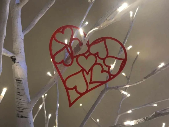 Byr3D Kalp Kolye T335158 Sadece Plastik Aparattır - 2