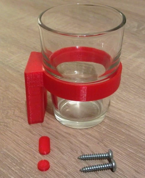 Byr3D Banyo Duvar Bardak Tutucu T2749441 Sadece Plastik Aparattır - 5