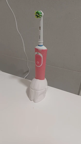Byr3D Mandalorian Kask Diş Fırçası Tutucu - 'Nizi Saklamanın Yolu T6745079 Sadece Plastik Aparattır