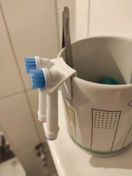 Byr3D Kupa Için Diş Fırçası Tutucusu T6750851 Sadece Plastik Aparattır - 2