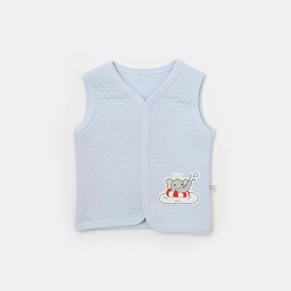 Swimming Elephant Kapitone Yelek 61477 Mavi