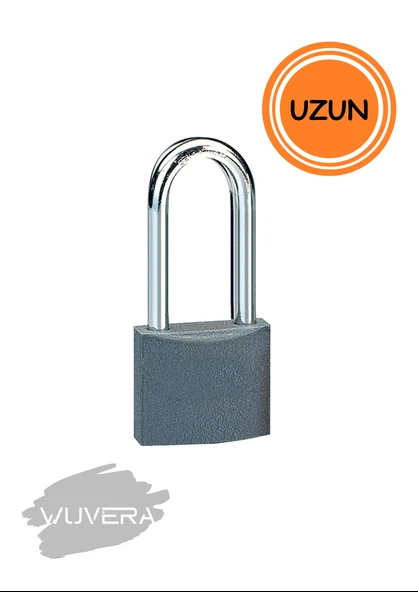 WUVERA Gri Döküm Uzun Asma Kilit 25 Mm - 2