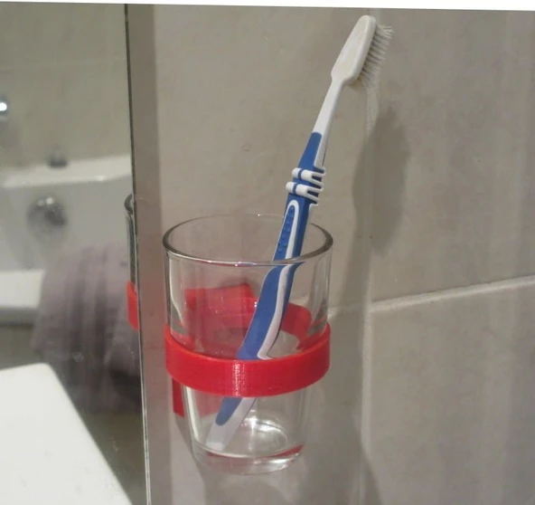 Byr3D Banyo Duvar Bardak Tutucu T2749441 Sadece Plastik Aparattır