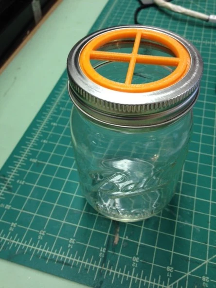 Byr3D Mason Kavanozu Diş Fırçası Tutucusu T1313269 Sadece Plastik Aparattır