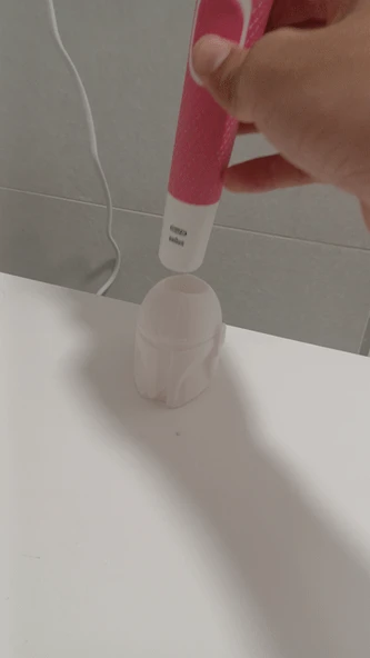 Byr3D Mandalorian Kask Diş Fırçası Tutucu - 'Nizi Saklamanın Yolu T6745079 Sadece Plastik Aparattır - 2