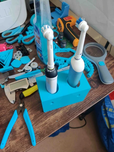 Byr3D Elektrikli Diş Fırçası Tutucusu T4900497 Sadece Plastik Aparattır - 4