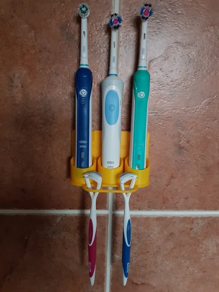 Byr3D Elektrikli Diş Fırçası Tutucusu T3623749 Sadece Plastik Aparattır