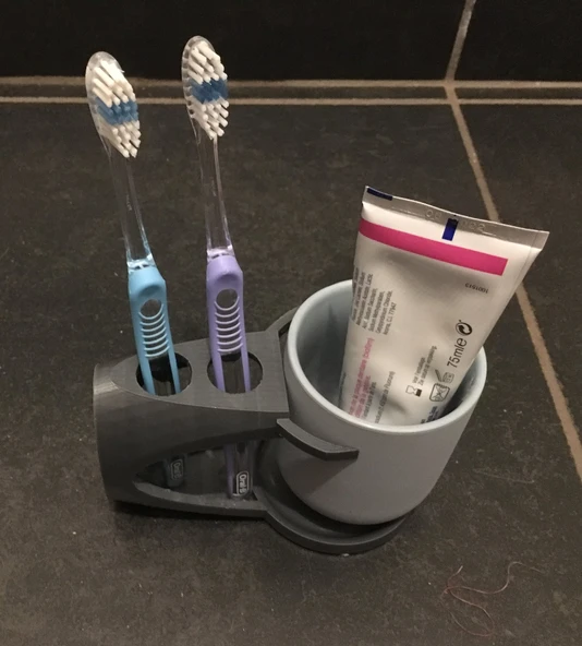 Byr3D Diş Fırçası + Bardak Tutucu T4059752 Sadece Plastik Aparattır
