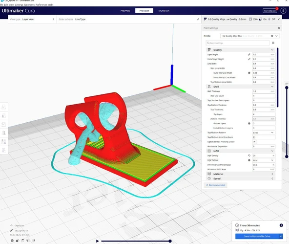 Byr3D Duş Başlığı Tutucusu T4793111 Sadece Plastik Aparattır - 3