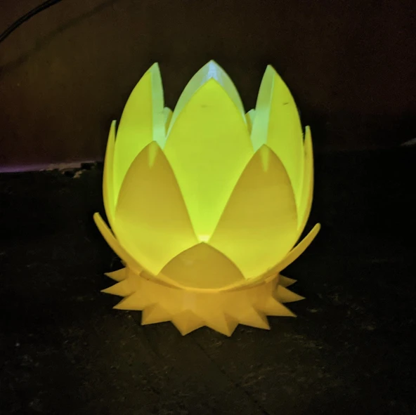 Byr3D Tabanlı Ve Delikli Çay Işık Tutucu Çiçek T4345166 Sadece Plastik Aparattır