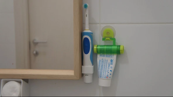 Byr3D  Nissedal Ayna Için Klipsli  Ity Diş Fırçası Tutucusu T4630324 Sadece Plastik Aparattır